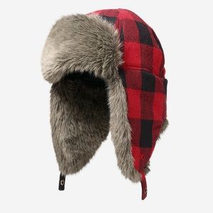 Eddie Bauer hadlock trapper hat in scarlet